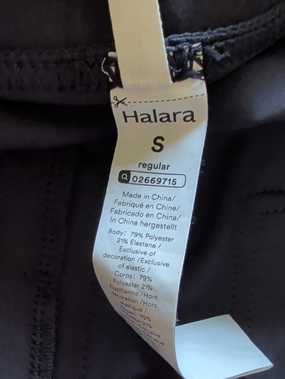Halara DayStretch High-Waist Pockets Straight Leg Pant Midnight Blue EUC - Picture 4 of 4